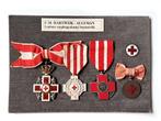 medaille set rode kruis wo2 zie info, Verzenden, Landmacht, Nederland, Lintje, Medaille of Wings