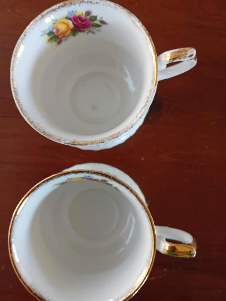 Vintage Royal Vale Theekopjes - Set van 2, Antiek en Kunst, Antiek | Servies los, Ophalen of Verzenden