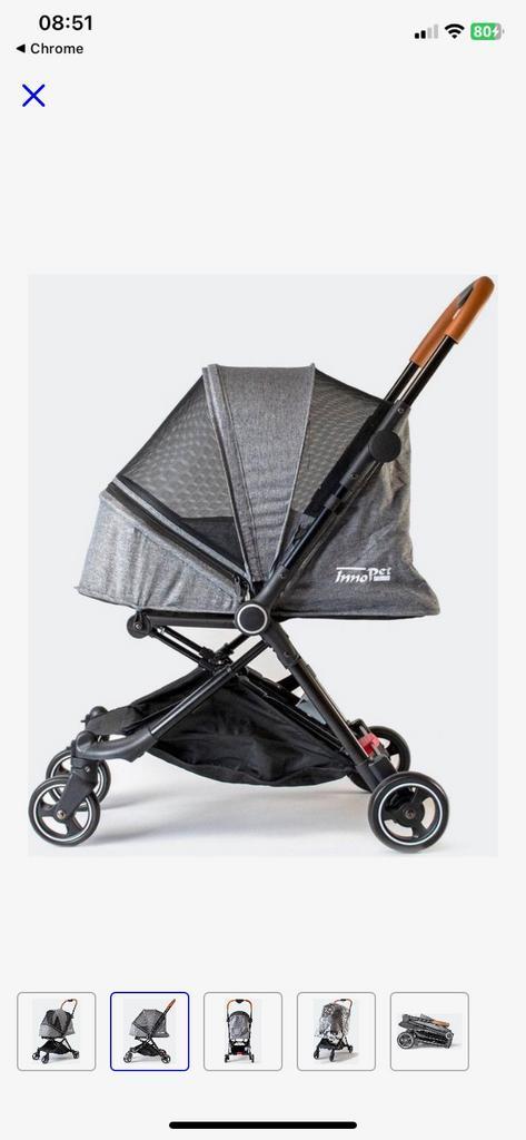 Innopet City buggy zgane met garantie tot Dec2026+regenhoes, Dieren en Toebehoren, Honden-accessoires, Zo goed als nieuw, Ophalen