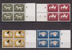Nederland NVPH nr. 812-815 Postfris in blokken van vier   , Verzenden, Na 1940, Postfris
