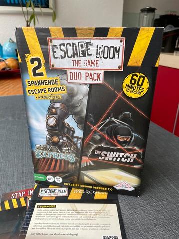 Escape room the game Duo pack beschikbaar voor biedingen
