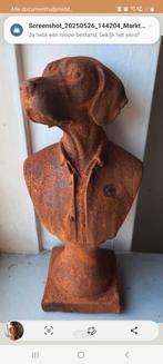 Beeld Jachthond Buste Hond Teckel Tekkel Gietijzer Nieuw, Antiek en Kunst, Kunst | Beelden en Houtsnijwerken, Ophalen of Verzenden