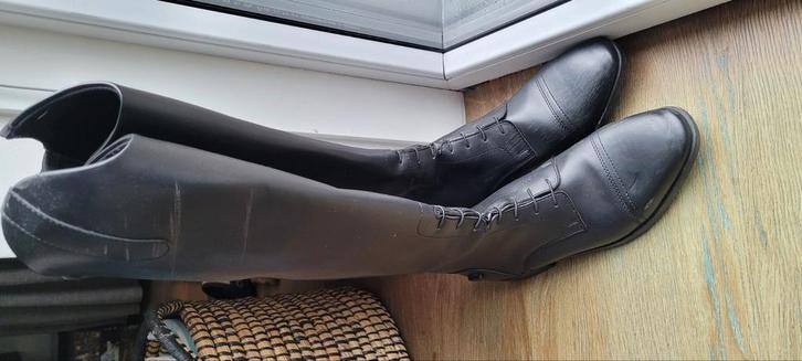 Zwarte paardrijlaarzen maat 39 voor smalle kuit, Dieren en Toebehoren, Paardrijkleding, Zo goed als nieuw, Dames, Kinderen, Schoeisel