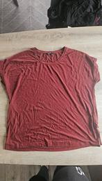 Rood roestbruin ONLY t-shirt, maat L, Only, Maat 42/44 (L), Ophalen of Verzenden, Zo goed als nieuw