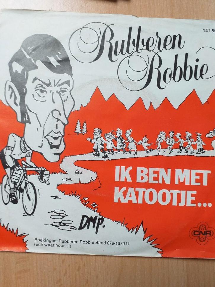 Rubberen Robbie – Ik Ben Met Katootje., Cd's en Dvd's, Vinyl Singles, Gebruikt, Single, Nederlandstalig, 7 inch, Ophalen of Verzenden