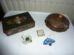 oude brocante kistjes metaal en hout, Ophalen of Verzenden