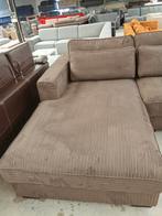 Ribstof hoekbank loungebank 210x200cm topstaat!!, ., Hoekbank, Driepersoons, Ophalen of Verzenden