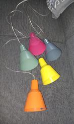 Retro Cluster hanglamp met 5 lampen, Huis en Inrichting, Ophalen of Verzenden, Zo goed als nieuw, Metaal