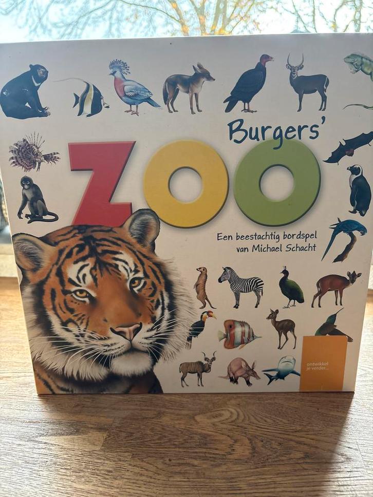 Burgers' Zoo Bordspel, Hobby en Vrije tijd, Gezelschapsspellen | Bordspellen, Zo goed als nieuw, Drie of vier spelers, Ophalen