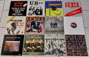 Partij 12 Maxisingles Jaren 70 & 80  beschikbaar voor biedingen