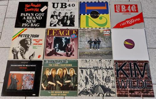 Partij 12 Maxisingles Jaren 70 & 80, Cd's en Dvd's, Vinyl Singles, Gebruikt, Maxi-single, Pop, 12 inch, Ophalen of Verzenden