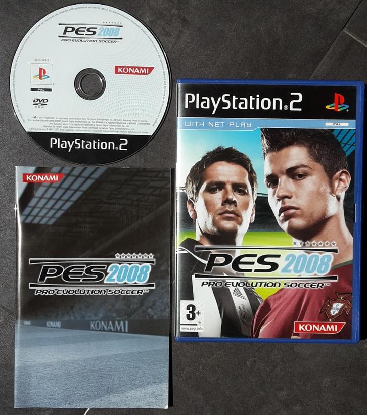 PS2 - PES 2008 - PlayStation 2 Pro Evolution Soccer, Spelcomputers en Games, Games | Sony PlayStation 2, Zo goed als nieuw, Sport