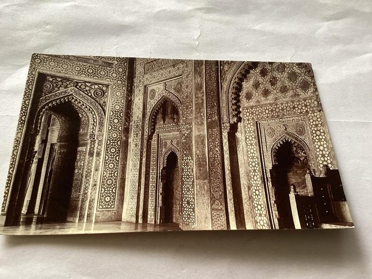 Oude Postkaart: Indisch Interieur Ned Indië, Verzamelen, Ansichtkaarten | Buitenland, Gelopen, Buiten Europa, Voor 1920, Ophalen of Verzenden