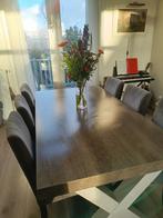 Eettafel 1.80 plus 6 stoelen, Huis en Inrichting, Tafels | Eettafels, Ophalen, Gebruikt, 100 tot 150 cm, Vijf personen of meer