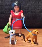 Playmobil - vrouw met honden., Kinderen en Baby's, Speelgoed | Playmobil, Ophalen of Verzenden, Zo goed als nieuw