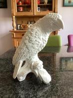 Beeld, vogel, papegaai, Goebel, wit, vintage, 22 cm, Verzamelen, Ophalen