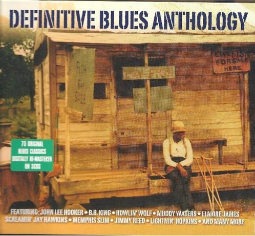 DEFINITIVE BLUES ANTHOLOGY 3CD boxset, Cd's en Dvd's, Cd's | Jazz en Blues, Zo goed als nieuw, Blues, 1980 tot heden, Boxset, Ophalen of Verzenden