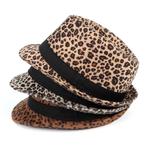 Luipaard trilby hoed / heren dames fedora jazz tijger panter, Kleding | Dames, Hoeden en Petten, Verzenden, Nieuw, Hoed