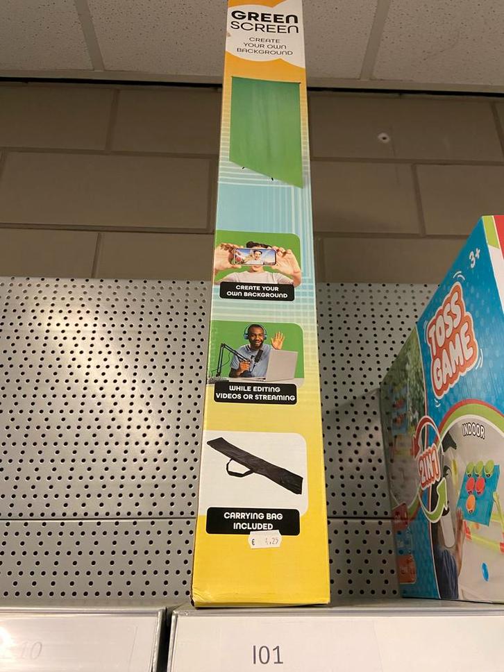 Groen Scherm / Green Screen Achtergrond, Audio, Tv en Foto, Fotografie | Fotostudio en Toebehoren, Nieuw, Achtergrond, Ophalen of Verzenden