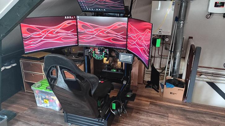 Complete simrace Pro setup/Rig (Simlab PX1- Basis), Computers en Software, Joysticks, Gebruikt, Ophalen