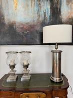 Chanel Eichholtz zilveren tafellamp tablelamp lamp zilver, Verzenden