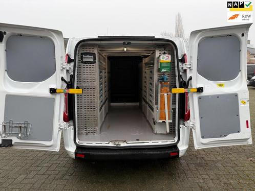 Ford Transit Custom 340 2.0 TDCI L2 170PK servicebus sortimo, Auto's, Bestelauto's, Bedrijf, Te koop, ABS, Airconditioning, Bluetooth