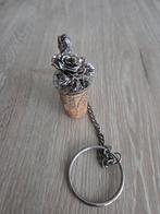 Tinnen wijnfles stop bloemmotief, Antiek en Kunst, Ophalen of Verzenden