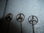 3 x Zilver Metaal Mercedes Sterren Speldjes.evt meer van., Ophalen of Verzenden, Zo goed als nieuw, Merk