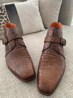 Nieuwe aparte leren Melik enkellaarsje 43 krokodillen print, Ophalen of Verzenden, Nieuw, Bruin