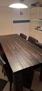 Rustieke Houten Eettafel, Huis en Inrichting, Tafels | Eettafels, Ophalen, Gebruikt, 100 tot 150 cm, Rustiek