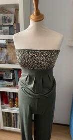 MET inJeans strapless jumpsuit XS groen met studs 2xgedragen, Groen, Ophalen of Verzenden, Zo goed als nieuw, Maat 36 (S)