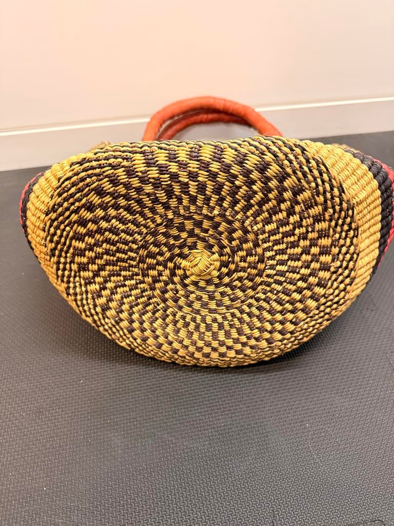 Bolga Ghana Basket - Handgemaakte Tas, Ophalen of Verzenden, Nieuw, Overige kleuren, Handtas