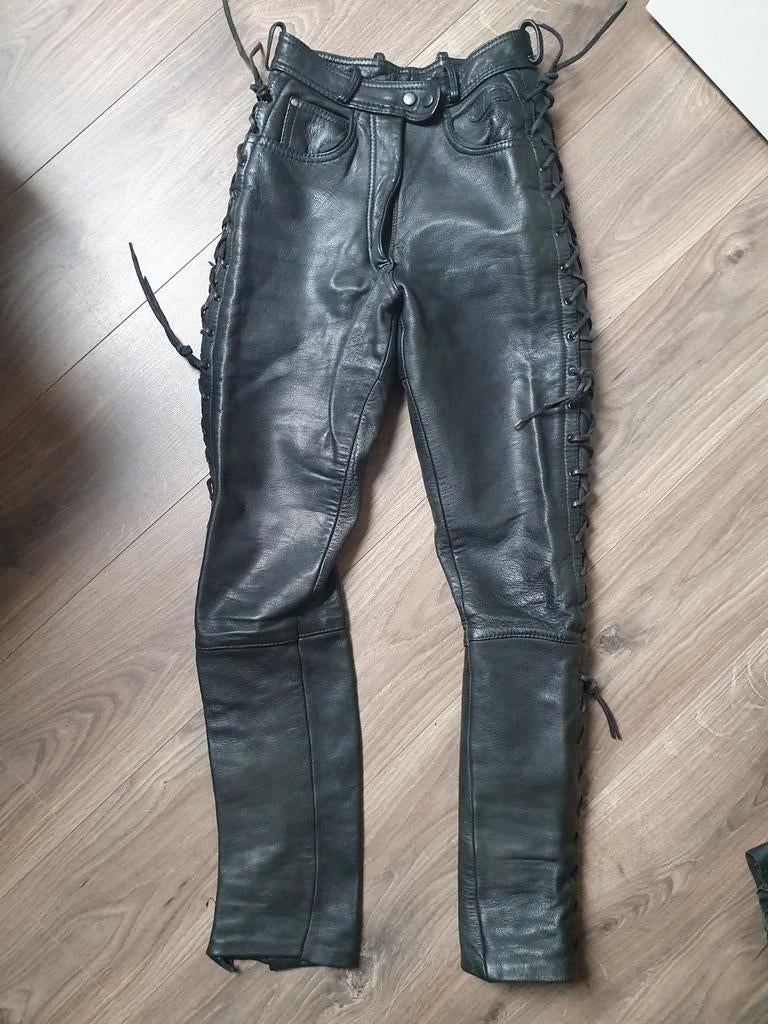 Dames motorbroek leer mt34, Motoren, Kleding | Motorkleding, Ophalen, Hein Gericke, Broek | leer, Dames