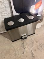 Prullenbak voor afvalscheiding, Huis en Inrichting, Ophalen, Gebruikt, Met pedaal, 50 tot 75 cm