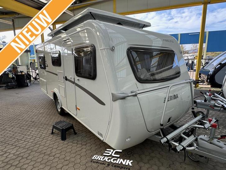 Eriba Feeling 442 V-BEDDEN, Caravans en Kamperen, Caravans, tot en met 3, Standaardzit, Eriba, 2 aparte bedden, Overige typen