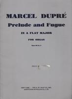 MARCEL DUPRE - Prelude and Fugue, Les of Cursus, Gebruikt, Ophalen of Verzenden, Klassiek