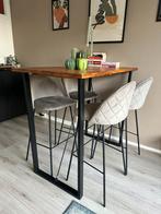 Bar table + bar chairs, Ophalen, Zo goed als nieuw