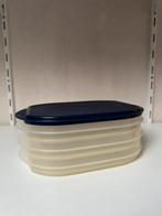 Tupperware, bewaarbakjes stapel trio, vleeswaren schaaltjes, Ophalen of Verzenden, Zo goed als nieuw, Blauw, Schaal