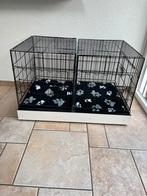 Te koop 2 x hondenbench met verrijdbare onderstel, Dieren en Toebehoren, Ophalen, Zo goed als nieuw