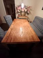 Massief Teak Eettafel - 190x100cm, Huis en Inrichting, Tafels | Eettafels, Ophalen, Teakhout, 50 tot 100 cm, Vijf personen of meer