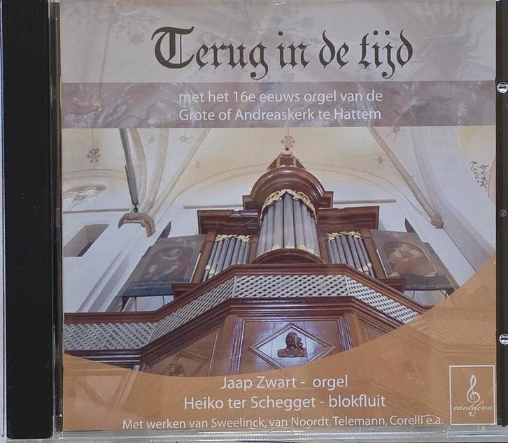 Terug in de tijd - Orgelmuziek uit Hattem - Jaap Zwart, Cd's en Dvd's, Cd's | Klassiek, Zo goed als nieuw, Kamermuziek, Barok