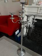 Kaarsenstandaard en tafeltje klassiek  zwaar metaal, Antiek en Kunst, Antiek | Kandelaars, Ophalen of Verzenden, Overige materialen