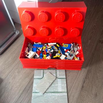  Lego + Lego Opbergbank – Complete Speelset beschikbaar voor biedingen