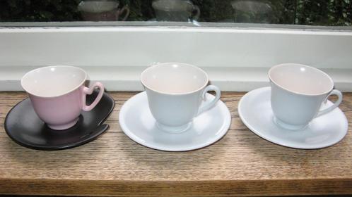 Driehoek Huizen Potterie kopjes, Antiek en Kunst, Antiek | Keramiek en Aardewerk, Ophalen of Verzenden