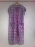zomerse batik jurk, Verzenden, Zo goed als nieuw, Paars, Onder de knie