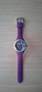 Paars  Polshorloge met Strass, Kunststof, Polshorloge, Kunststof, Zo goed als nieuw