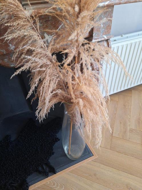 Grote glazen vaas, Huis en Inrichting, Woonaccessoires | Vazen, Zo goed als nieuw, Overige kleuren, Minder dan 50 cm, Glas, Ophalen of Verzenden