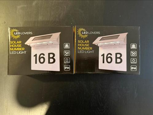Solar LED Huisnummers – Partij 1000 stuks, Huis en Inrichting, Lampen | Wandlampen, Nieuw, Ophalen