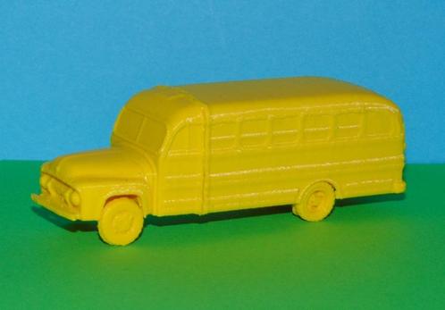 Amerikaanse school- en militaire bus, 3D-print div. schalen, Hobby en Vrije tijd, Modelbouw | Auto's en Voertuigen, Nieuw, Overige typen