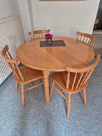 Ronde Eettafel met 4 Stoelen, Huis en Inrichting, Tafels | Eettafels, Ophalen, Rond, Landelijk, Vier personen